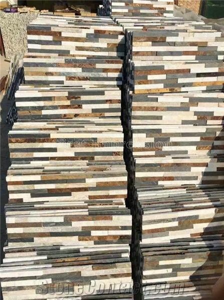 Rusty Culture Stone/Yellow Slate/Golden Grain Slate/Rusty Slate/Yellow Slate Cultured Stone/China Rust Slate Cultured Stone Corner/Rust Yellow Slate Corner Stone/Wall Cladding/Ledge Stone/China Slate