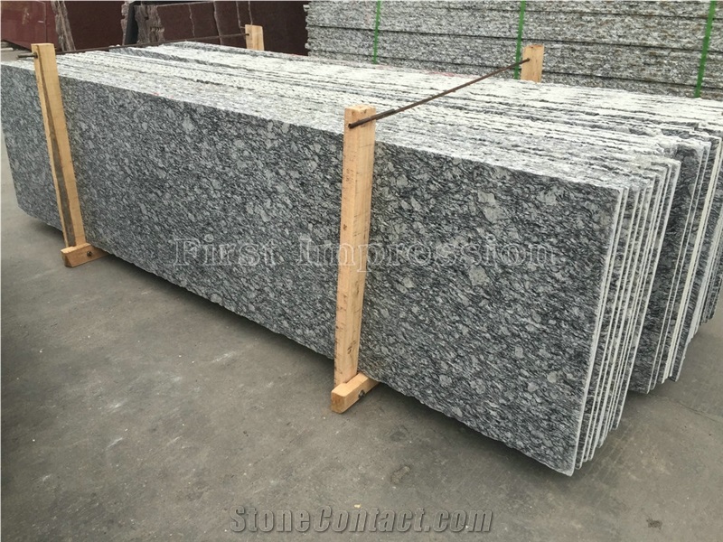 Sea Wave Flower White Granite Slabs & Tiles/Sea Wave Flower Granite/Seawave Grey Granite for Walling & Flooring/China Grey & White Granite