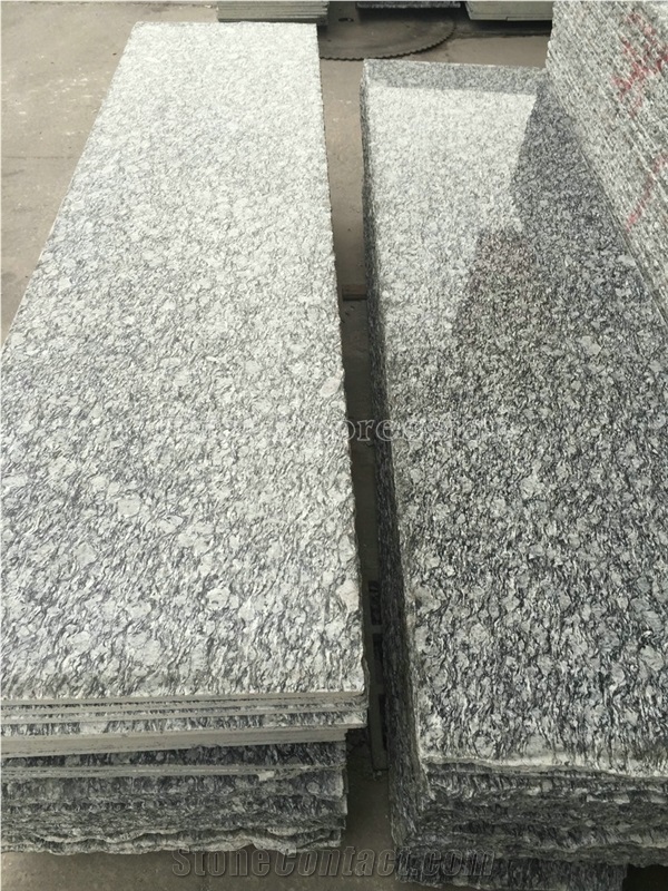 Sea Wave Flower White Granite Slabs & Tiles/Sea Wave Flower Granite/Seawave Grey Granite for Walling & Flooring/China Grey & White Granite