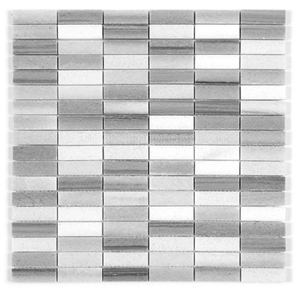 White Carrara Marble Tiles /French Pattern White Carrara Mosaic Tiles