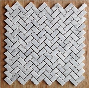 White Marble Mini Brick Mosaic Tiles For Bath Room/White Carrara Mosaic Tiles /Round White Marble Tiles White Marble Mini Brick Mosaic Tiles For Bath Room/White Carrara Mosaic Tiles /Round White Marble Tiles