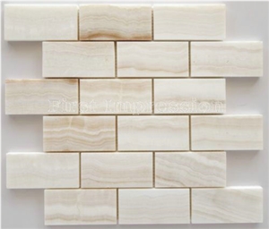 White Onyx Mosaic Tiles /Onyx Mosaic Tiles /White Color Mosaic/White Onyx Marble Tiles