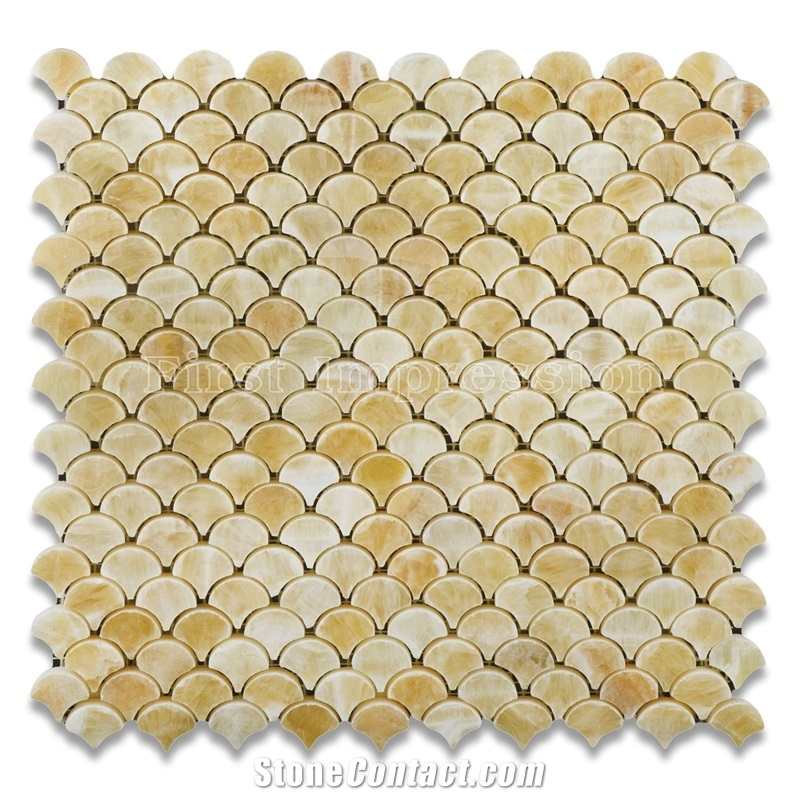 Yellow Jade Mosaic/Honey Onyx Mosaic/Gold Onyx Mosaic/China Honey Yellow Onyx Mosaic/Beige Onyx Mosaic For Floor & Wall/Composited Mosaic/New Polished Mosaic