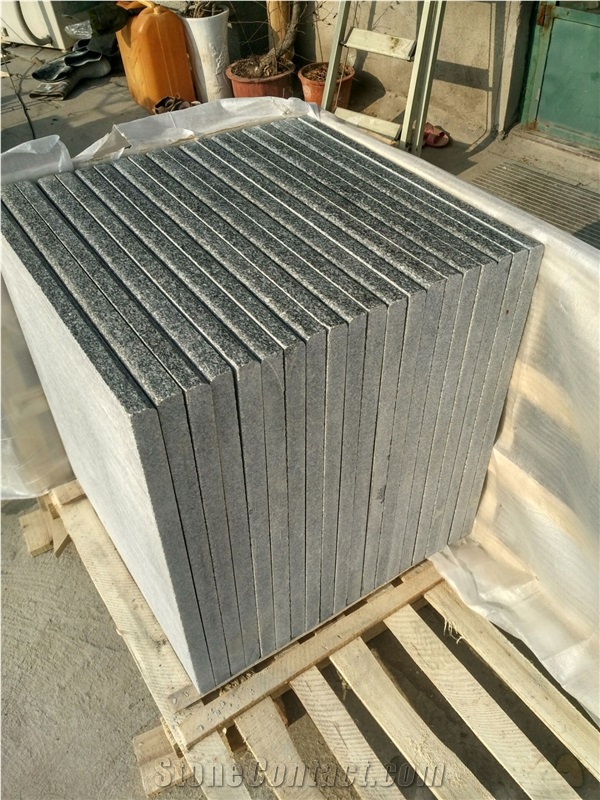 China Shandong Origin Dark Grey Granite G343 Hot Sale Granite Floor Tiles Usages Polished Surface Floor Covering Skirting Tiles Solid Surface Top Quality Lu Grey Granite Thickness 3cm Tiles