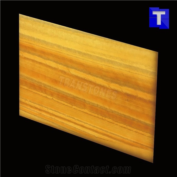 Beige Honey Alabaster Sheet Artificial Onyx Translucent Marble Stone Panels for Wall and Ceiling Designs