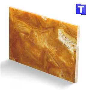 China Wholesale Artificial Onyx Tiles Faux Sheet Onyx Slabs