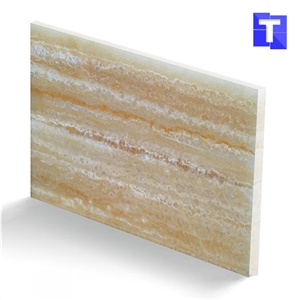 Hot Design Transtones Faux Alabaster Resin Panels Artificial Marble Stone Slabs for Bar Counter Table Designs
