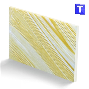 Popular Artificial Marble Stone Slabs Faux Alabaster Onyx Tiles for Vanity Counter Tops