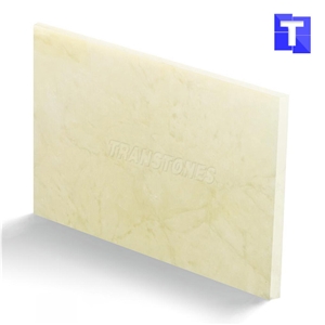 Yellowish Faux Alabaster Resin Panel Artificial Onyx Clouds Marble Slabs for Hotel Bar Counter Tops