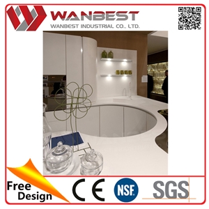 Arabic Furniture Uk Kitchen Equipment Manmade Stone Solid Surface Kitchen Furniture Set