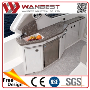 Black Color Solid Surface Stone China Cabinet Direct from China Furniture