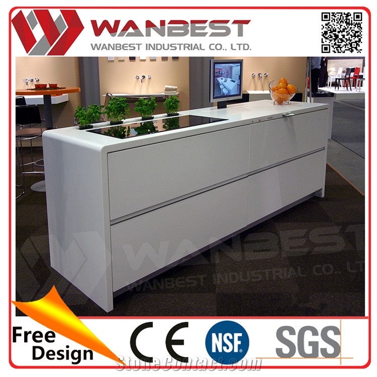 Black Color Solid Surface Stone China Cabinet Direct from China Furniture