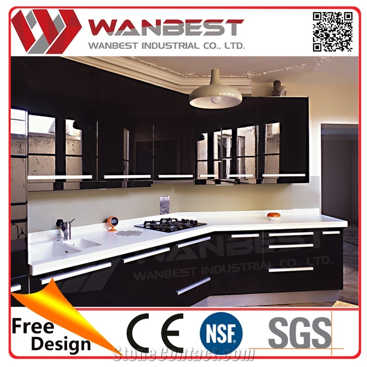 Black Color Solid Surface Stone China Cabinet Direct from China Furniture