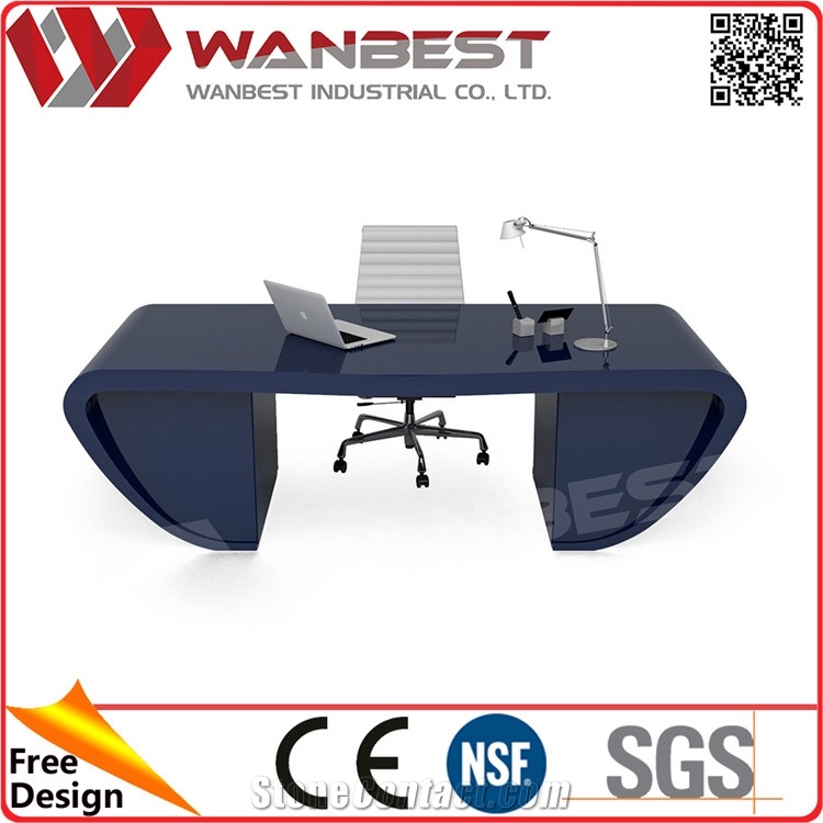 Custom Design Office Furniture Executive Office Desk with Locking Drawers