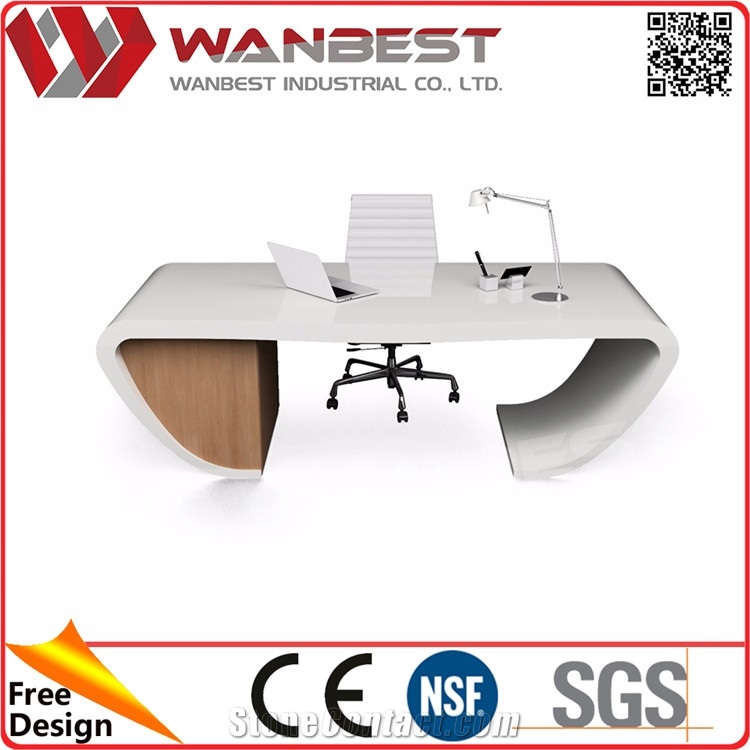 Custom Design Office Furniture Executive Office Desk with Locking Drawers