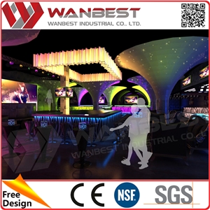 Customized Modern Solid Surface Restaurant Bar Counter Nightclub Lighted Bar Counter Customized Modern Solid Surface Restaurant Bar Counter Nightclub Lighted Bar Counter