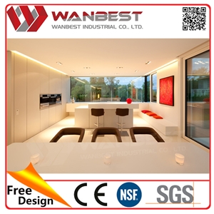 Italian Style Furniture Arabic Furniture for Sale Solid Surface Stone Kitchen Cabinet Accessories