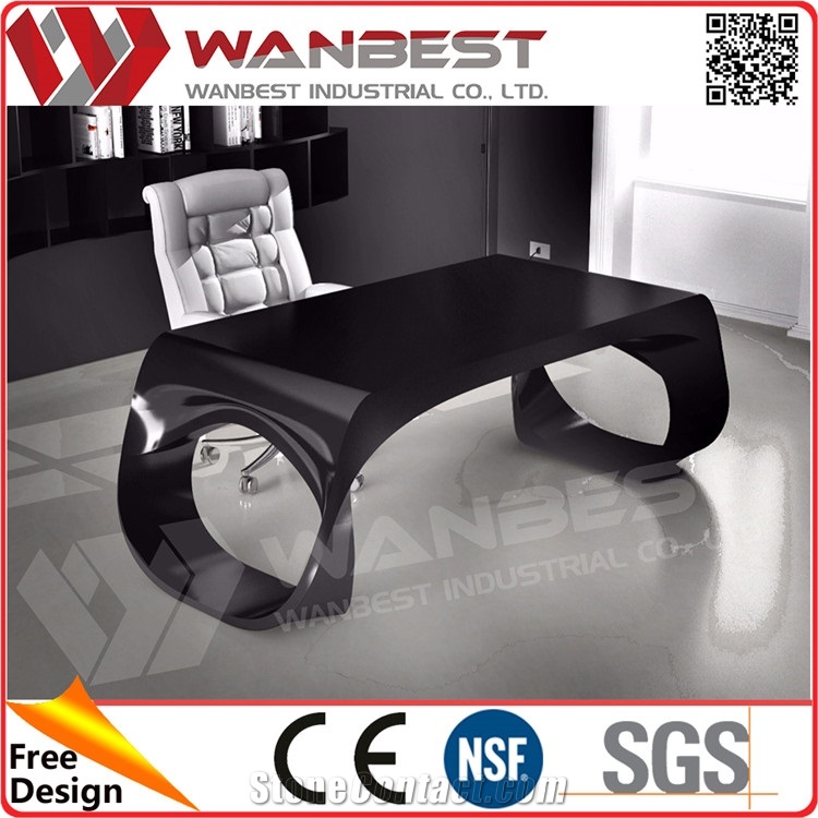 Luxury Office Furniture Office Counter Design Executive Office Desk Solid Surface Reception Desk