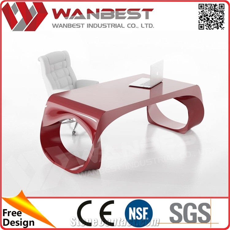 Luxury Office Furniture Office Counter Design Executive Office Desk Solid Surface Reception Desk