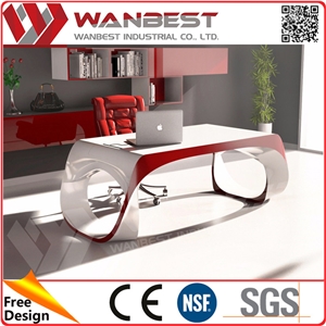Luxury Office Furniture Office Counter Design Executive Office Desk Solid Surface Reception Desk