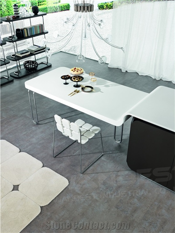 Solid Surface Stone Tops Free Design Furniture Antique Reproduction Furniture Table Kitchen Bar