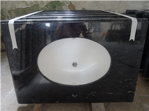 Brazil Cosmic Black Granite Vanity Tops & Bath Tops for Project/Hotel/House(Own Factory,Good Price,High Quality)