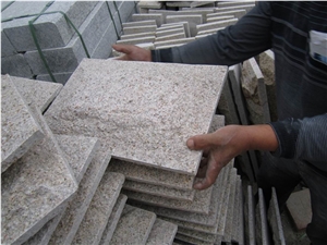 Cheapest Price High Quality Own Factory Direct Sale Natural G682 Granite Mushroom Stone for Wall Cladding,Chinese Yellow Granite Building Stones
