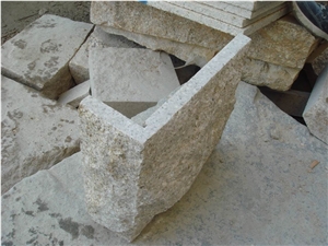 Cheapest Price High Quality Own Factory Direct Sale Natural G682 Granite Mushroom Stone for Wall Cladding,Chinese Yellow Granite Building Stones