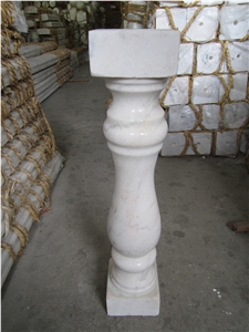 Guangxi White,China Cararra White Marble Balustrade & Railings