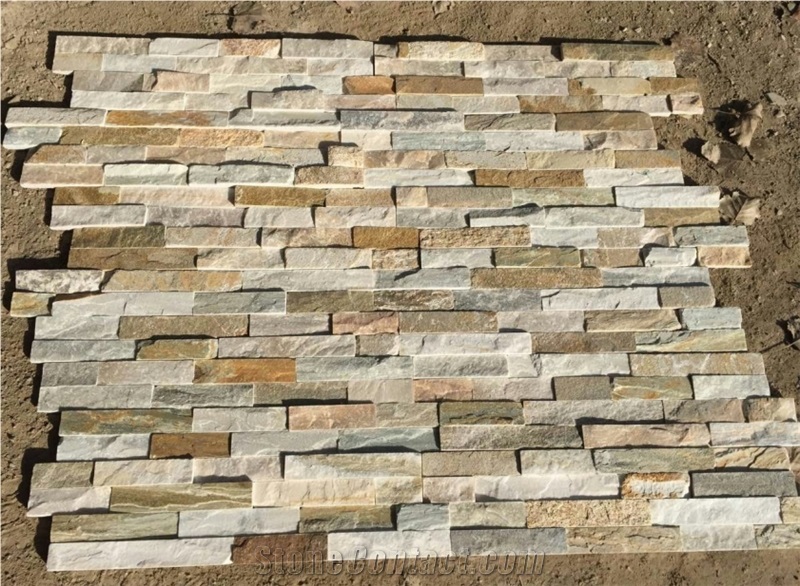 Natural Stone Veneer Multicolor Slate Ledge Stone
