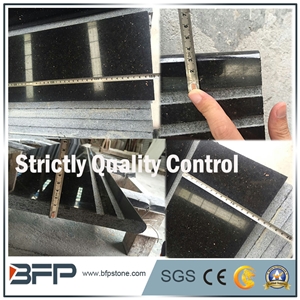 Black Granite Step & Riser & Tread for Staircase