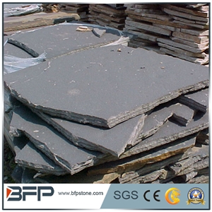 Black Slate Irregular Flagstones, Flagstone Walkway Pavers