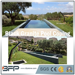 Chinese Black Basalt Slabs/Tiles for Pool Paving and Coping
