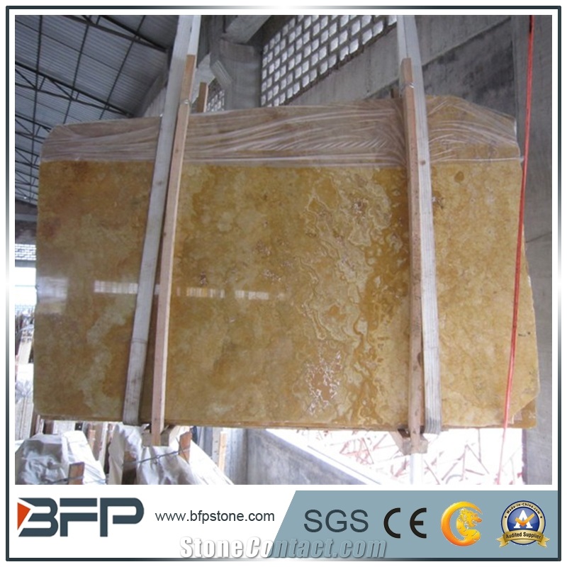 Emperor Saffron Travertine,Saffron Gold Travertine,Golden Travertine Slabs,Polished Travertine Floor Tiles