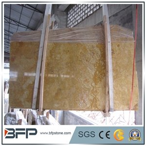Emperor Saffron Travertine,Saffron Gold Travertine,Golden Travertine Slabs,Polished Travertine Floor Tiles