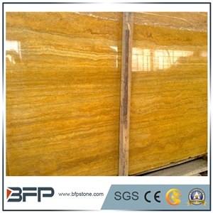 Emperor Saffron Travertine,Saffron Gold Travertine,Golden Travertine Slabs,Polished Travertine Floor Tiles