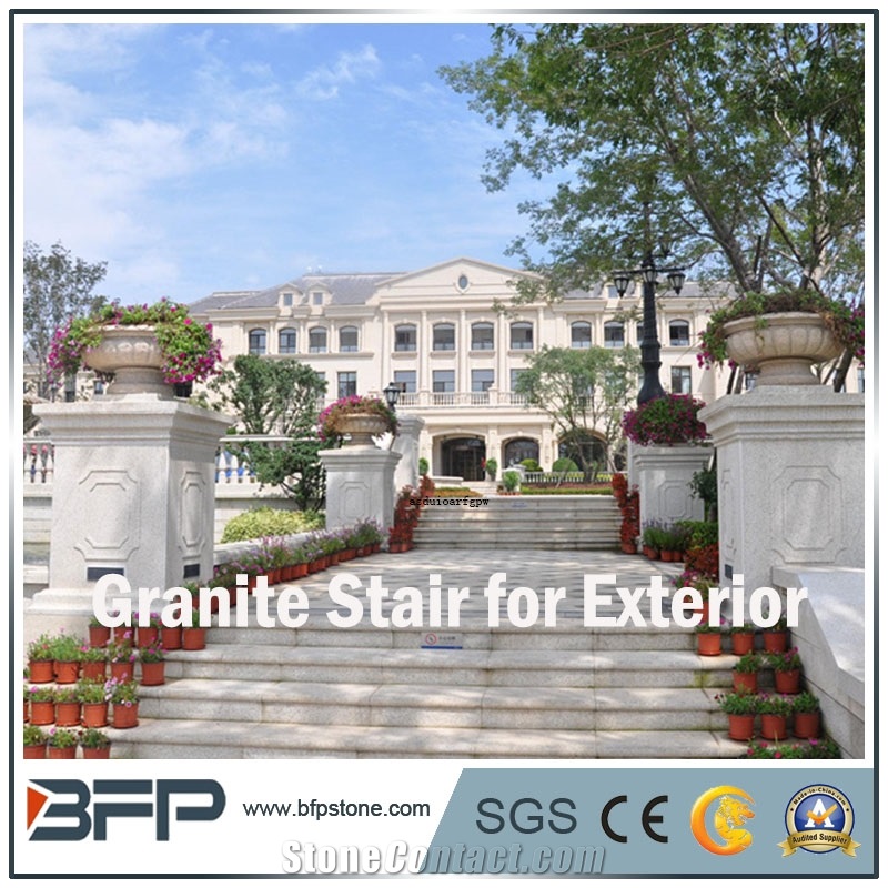 Exterior Step & Riser & Tread with White or Yellow or Grey