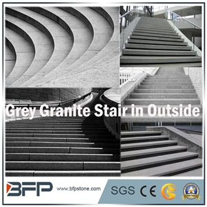 Exterior Step & Riser & Tread with White or Yellow or Grey