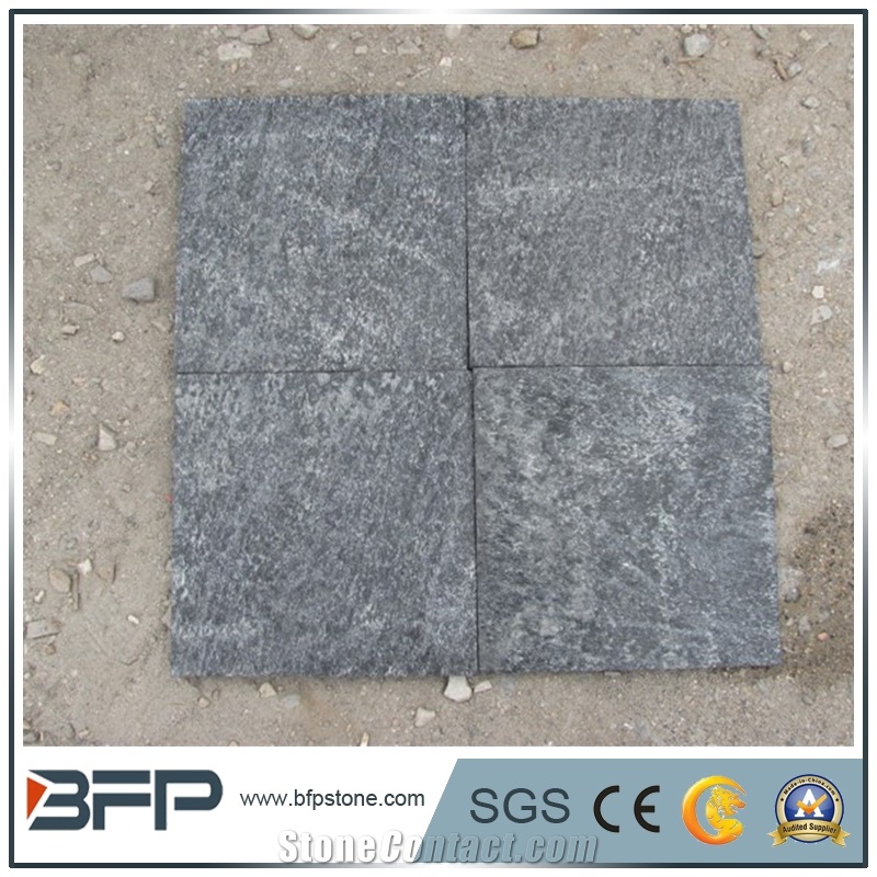 Flammet Quartzite,Offerdal Quartzite,Black Quartzite Tiles,Honed Quartzite Slabs
