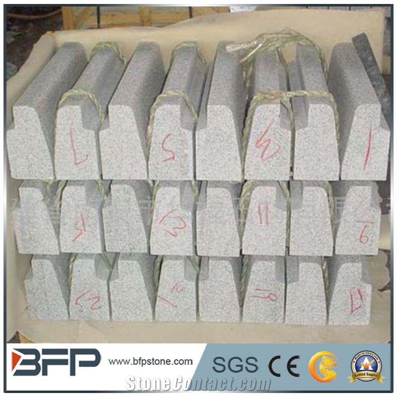 G603 Granite Kerbstone/Kerbs,Bianco Crystal Sardo Granite Curbs,Sesame White Granite Kerbs for Road Side Stone,Exterior Stone Landscaping Stone