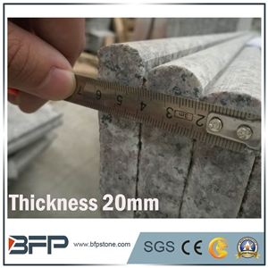 G664 Granite, Copper Browm, Luoyuan Red Granite, Luoyuan Violet Kitchen Countertop/Bench Tops, Polished Surfance and Bull Nose Edge Treatment