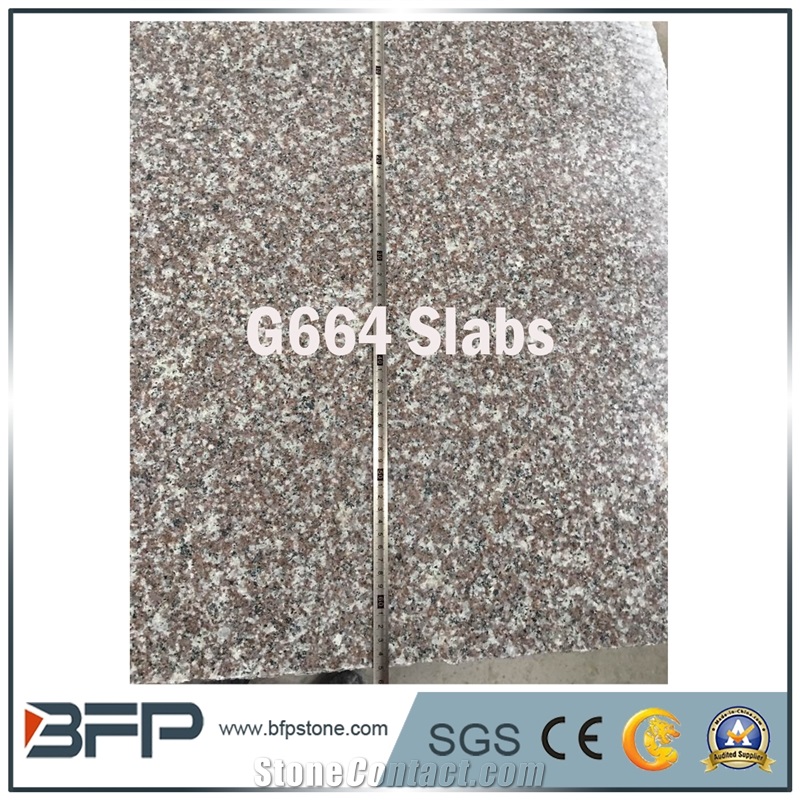 G664 Granite, Fu Rose Grantie, Misty Brown, Purple Pearl Granite Slabs for Walling and Flooring Tiles