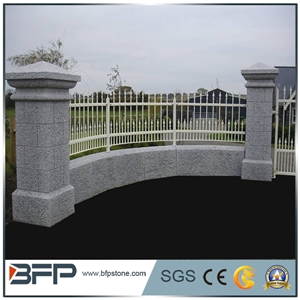 Granite Gate Pillar, Grey Granite Column, G603 Gate Post