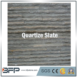 Green Quartzite Culture Stone, Quartzite Ledge Stone, Quartzite Stacked Stone, Split Face Cultured Stone, Thin Stone Veneer