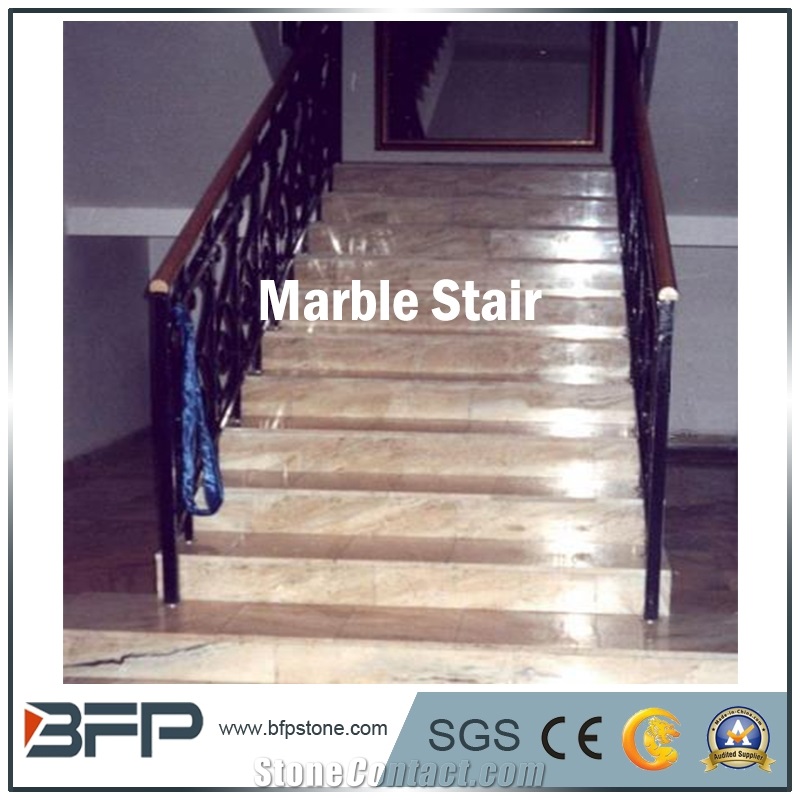 Grey & Pink & Yellow, Granite Step, Granite Riser, Granite Tread