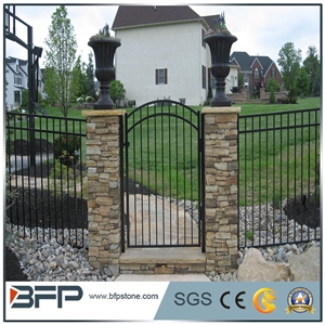 Grey Slate Cultured Stone Gate Post,Ledge Stone,Stone Veneer, Corner Stone