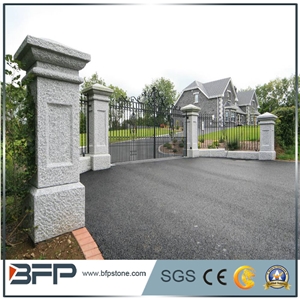 Ledge Slate Decorative Gate Post, Ledger Slate Decorative Gate Pillar