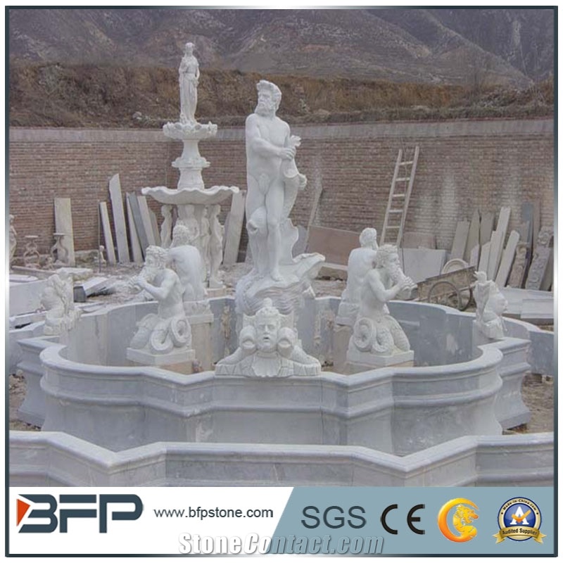 Marble Fountain Garden Fountain, Beijing White Marble Garden Fountain