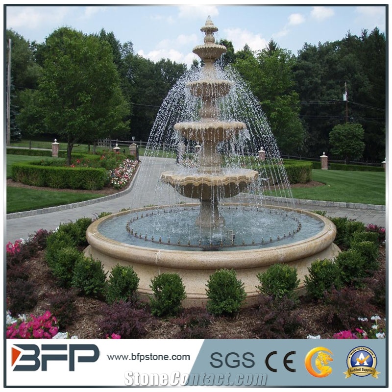 Marble Fountain Garden Fountain, Beijing White Marble Garden Fountain
