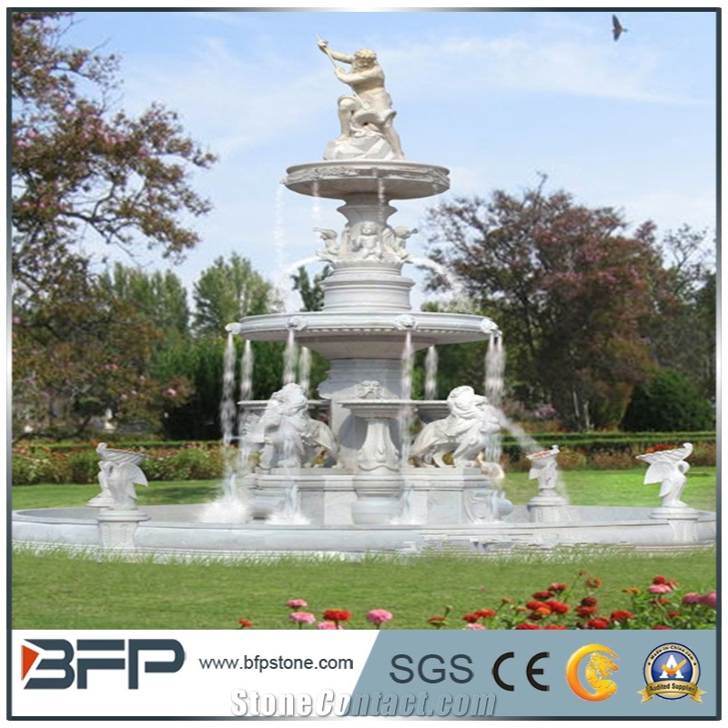 Marble Fountain Garden Fountain, Beijing White Marble Garden Fountain